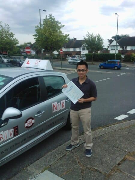 passed his practical driving test