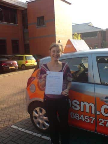 Ingrid passed first time