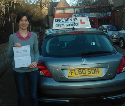 Jessica passed her driving test