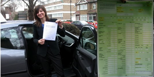 nicola passed her driving test