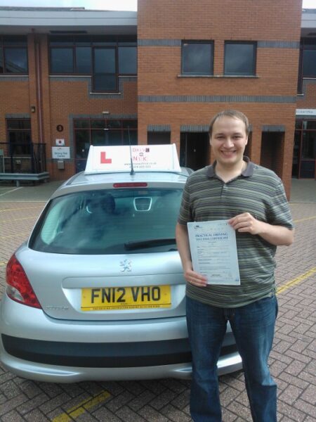 driving lessons - Semyon passed his practical driving test