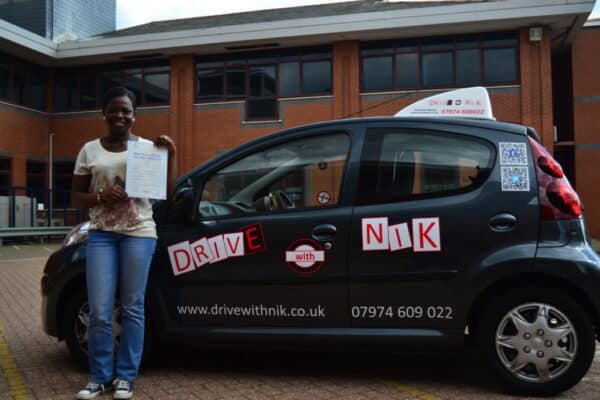 Hagar passed her practical driving test with Drive with Nik