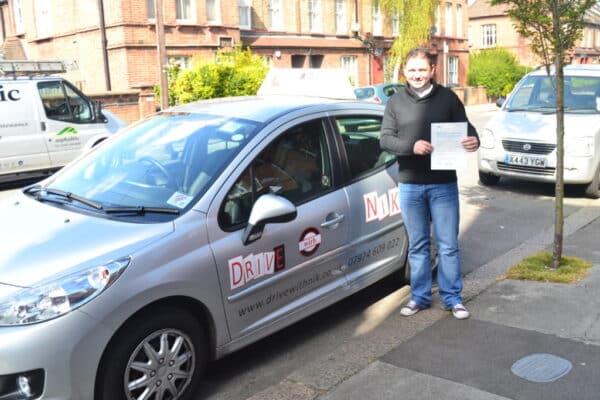 Ovidiu passed bis driving test first time