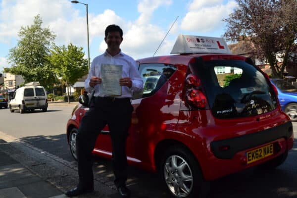 Chris passed his practical driving test first time with Drive with Nik