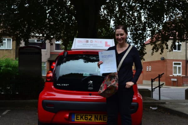 Thea passed her automatic practical driving test first time with Drive with Nik