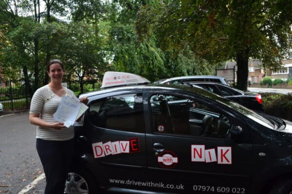 Olivia passed her manual practical driving test first time with Drive with Nik
