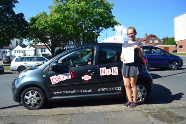 Aga passed her manual practical driving test first time with Drive with Nik