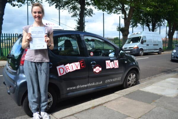 Emily passed her manual practical driving test first time with Drive with Nik