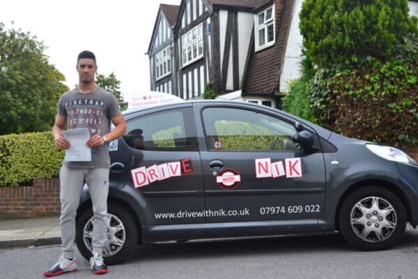 Connor passed his manual practical driving test with Drive with Nik