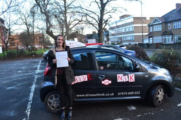 Maddy passed her manual practical driving test with Drive with Nik