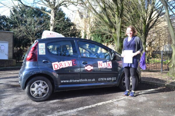 Angharad passed her manual practical driving test first time with Drive with Nik