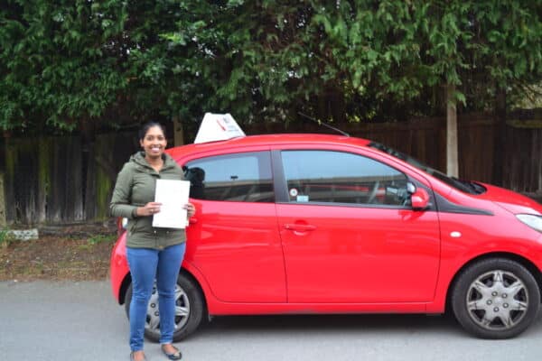 Automatic Driving Lessons Friern BArnet Minolee passed her automatic driving test with Drive with Nik