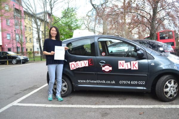 Driving lessons Wood Green Hill Chunli passed her practical driving test first time with Drive with Nik