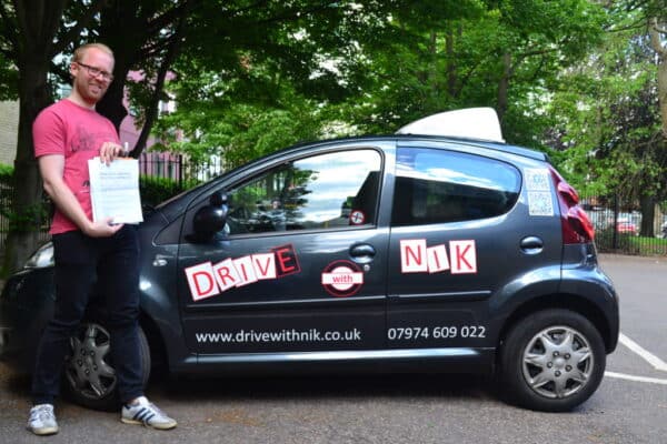 Driving lessons Bounds Green Will passed his practical driving test first time with Drive with Nik