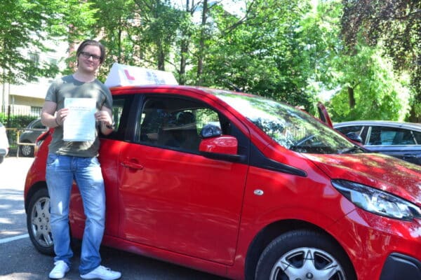 Automatic driving lessons Muswell Hill Tristan passed his practical driving test with Drive with Nik