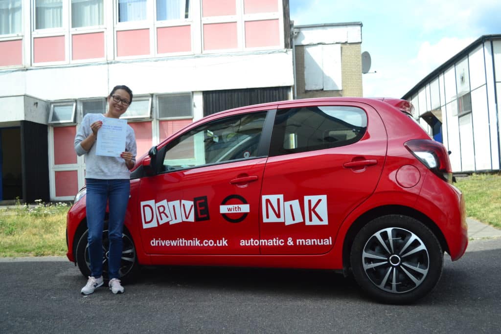 Automatic Driving Lessons Crouch End. Emiliya passed her automatic driving test with Drive with Nik.