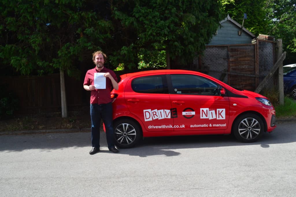 Automatic Driving Lessons Crouch End. Paul passed his automatic driving test with Drive with Nik.