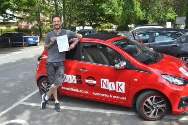 Driving Lessons Crouch End. Frank passed 1st time.