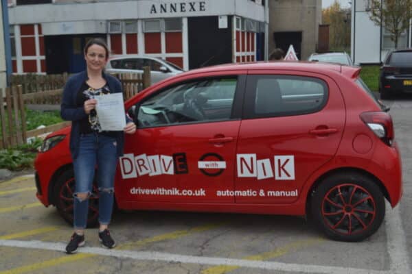 Driving Lessons New Southgate. Ania passed her driving test first time with Drive with Nik.