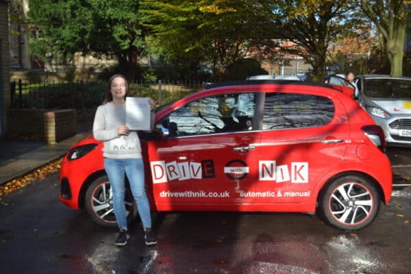 Driving Lessons Muswell Hill. Jana passed 1st time.