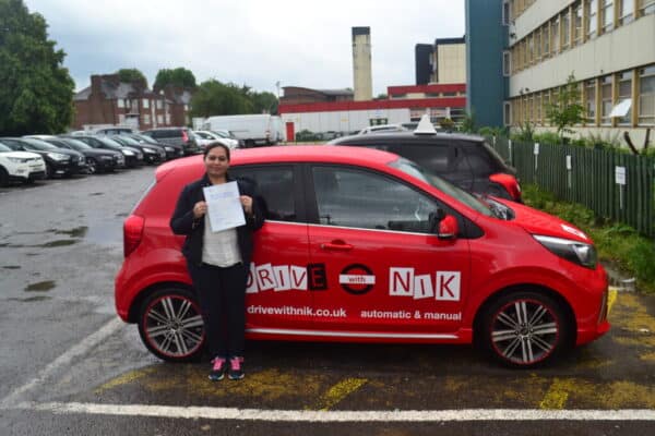 Driving Lessons East Finchley. Neeta passed her driving test with Drive with Nik.