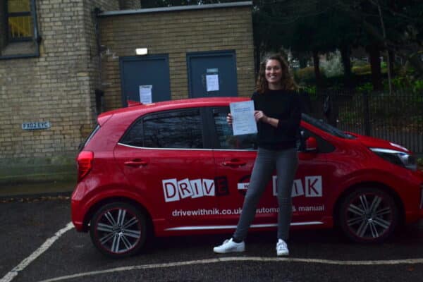 Driving Lessons Wood Green. Leila passed her practical driving test first time with Drive with Nik.