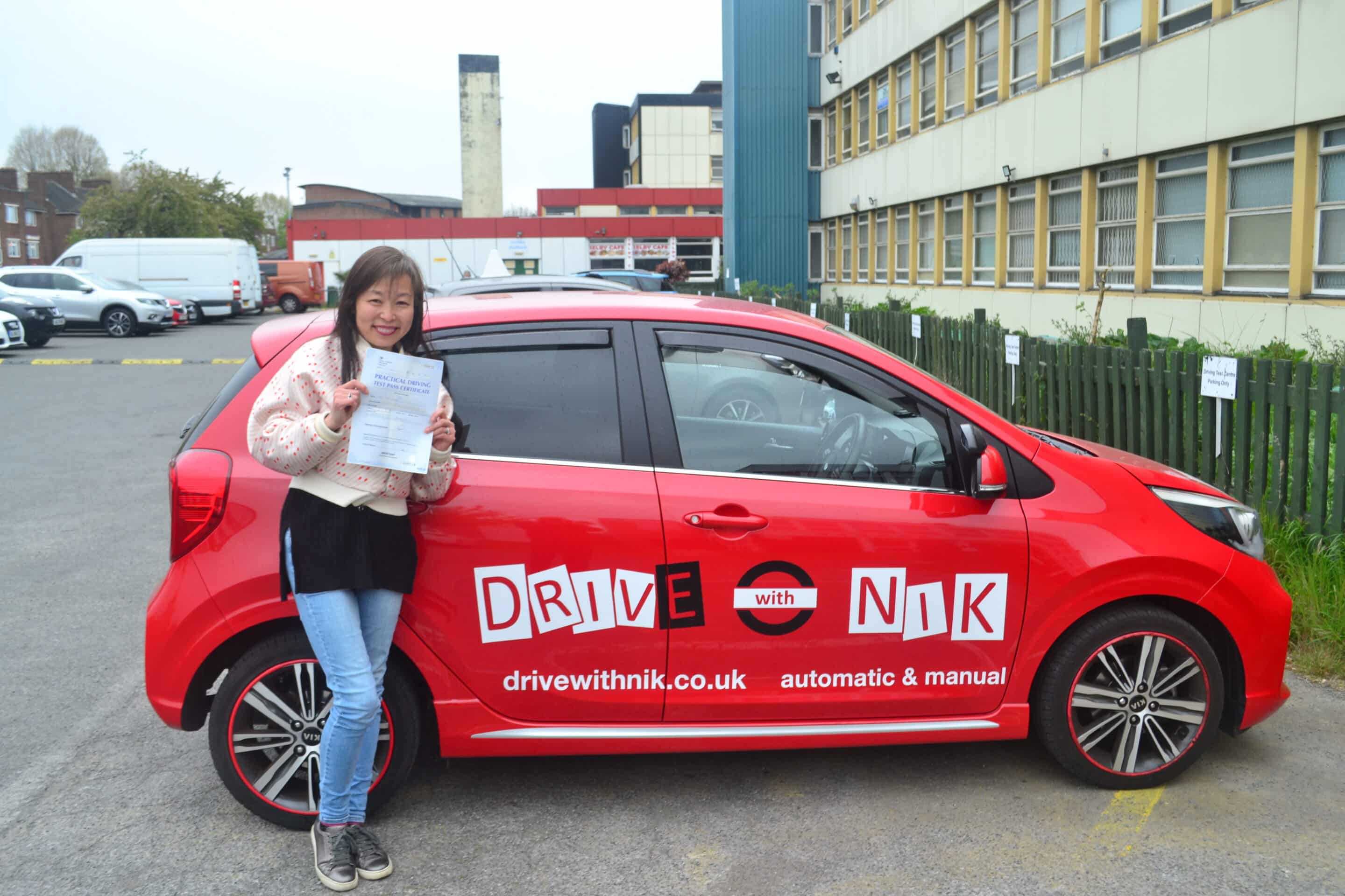 Driving Lessons North London. Yiru passed.