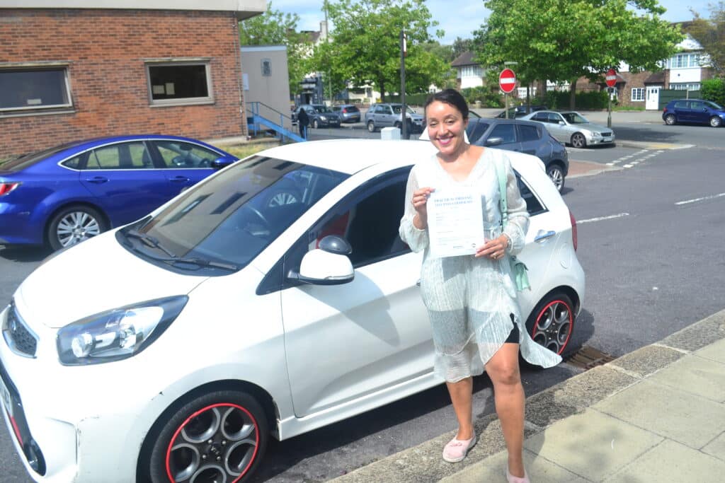 Automatic Driving Lessons Southgate. Many passed her practical driving test with Drive with Nik.