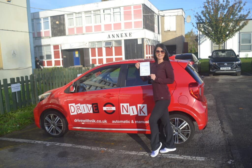 Driving Lessons Palmers Green. Kira passed her driving test with Drive with Nik.