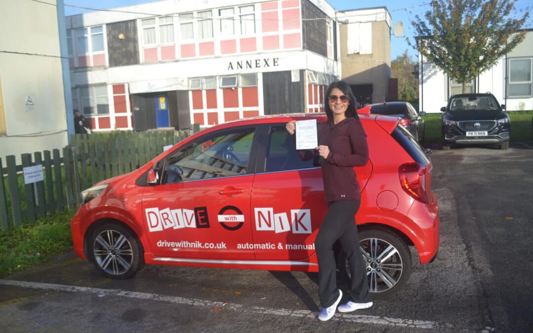 Driving Lessons Palmers Green. Kira passed her driving test with Drive with Nik.