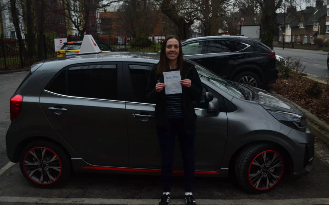 Driving Lessons Palmers Green. Joy passed 1st time.