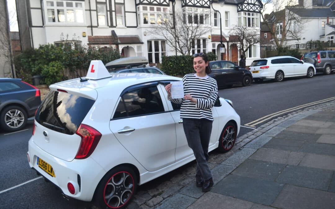 Automatic Driving Lessons North London. Zelda passed 1st time.