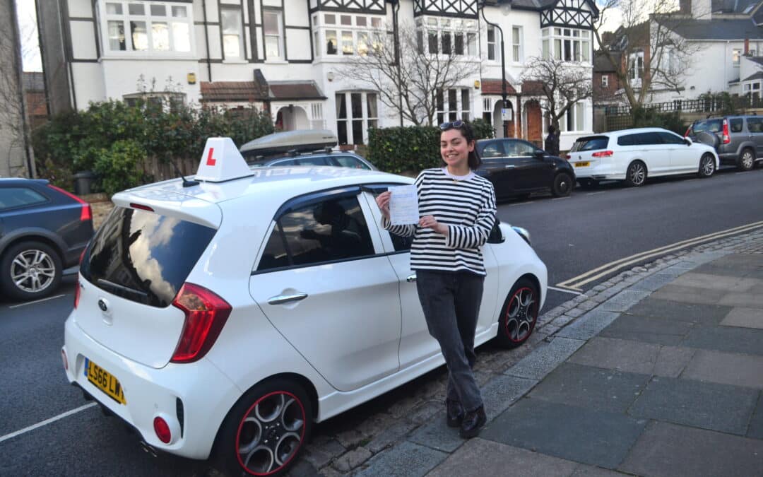 Automatic Driving Lessons North London. Zelda passed her driving test first time with Drive with Nik.