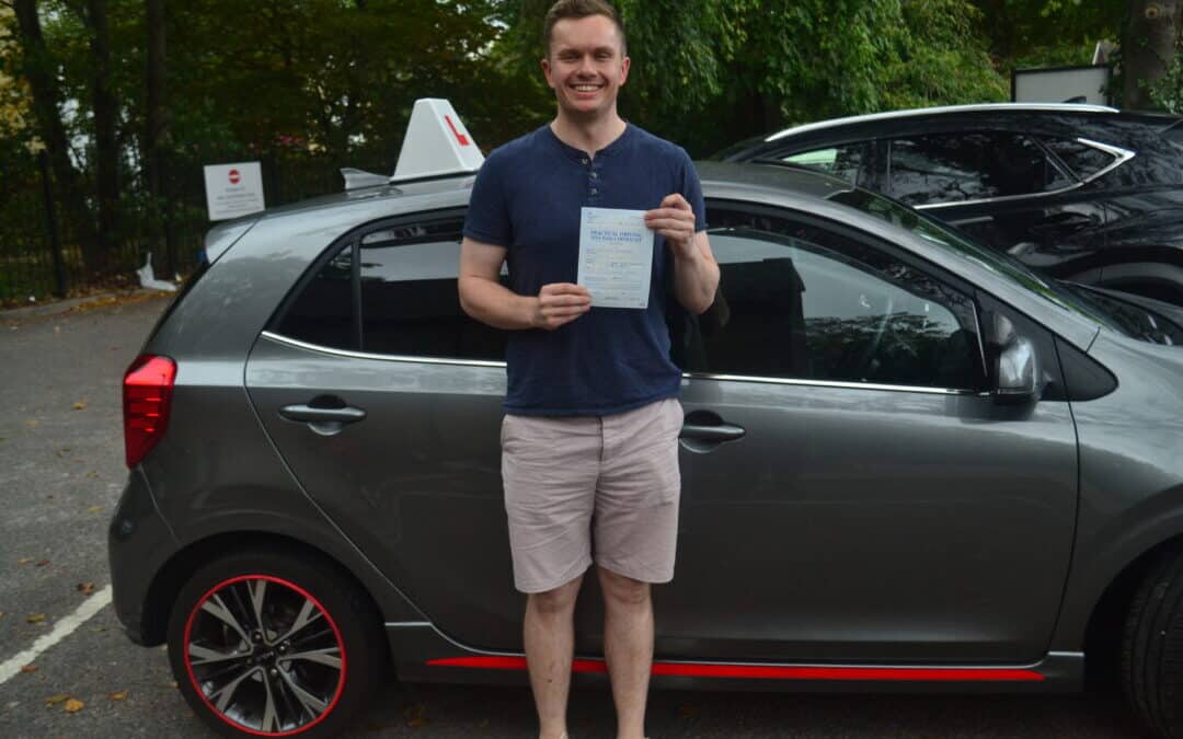 Driving Lessons Bounds Green. Will passed his driving test first time with Drive with Nik.