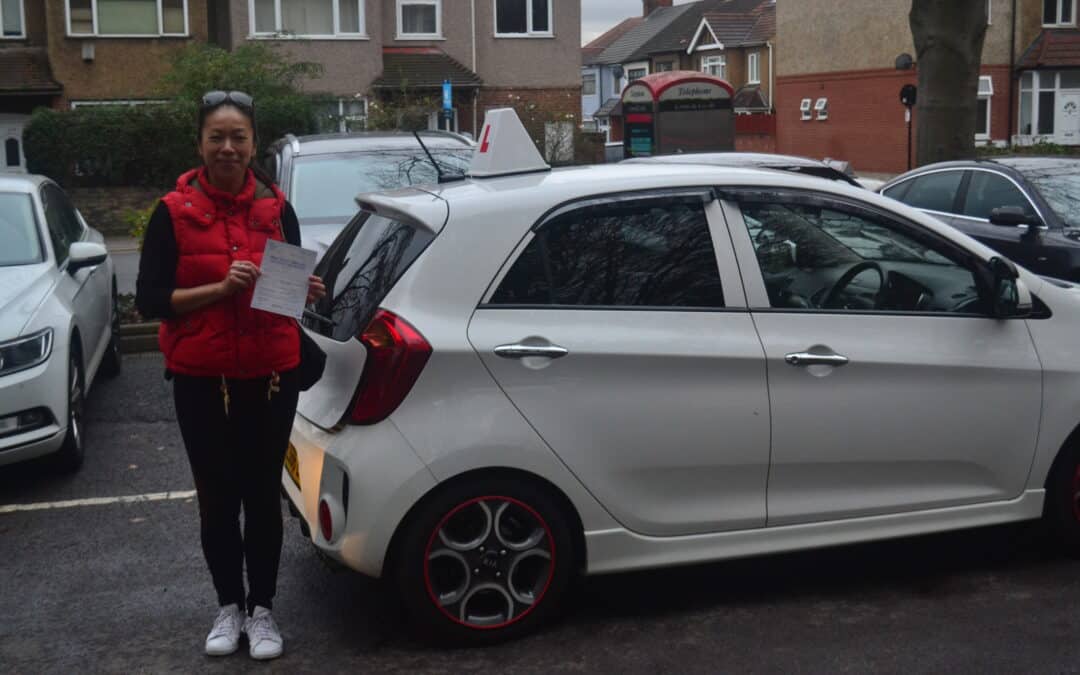 Driving Lessons Winchmore Hill. Amy passed 1st time.