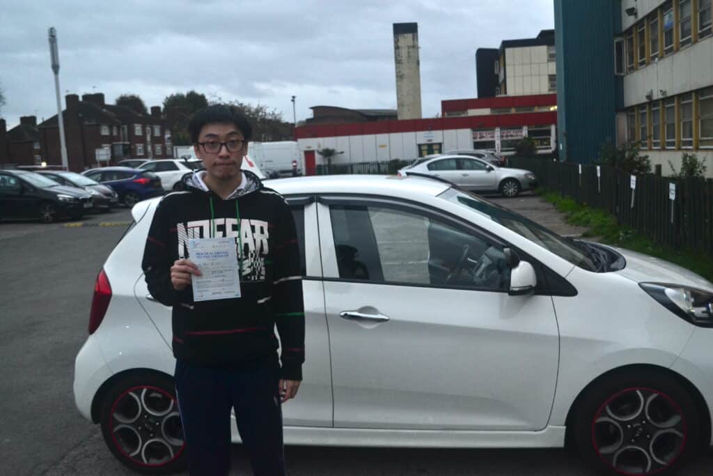 Automatic Driving Lessons Palmers Green. Beng Kin passed his driving test with Drive with Nik.