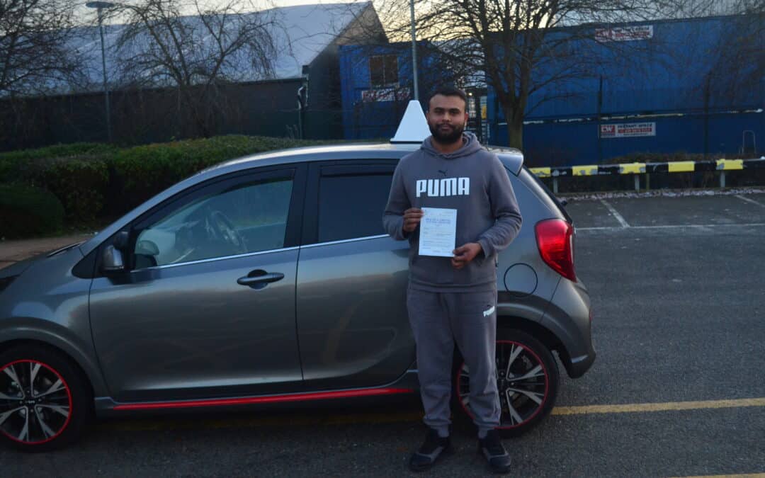 Driving Lessons Bounds Green. Syed passed his driving test at the first attempt with Drive with Nik.