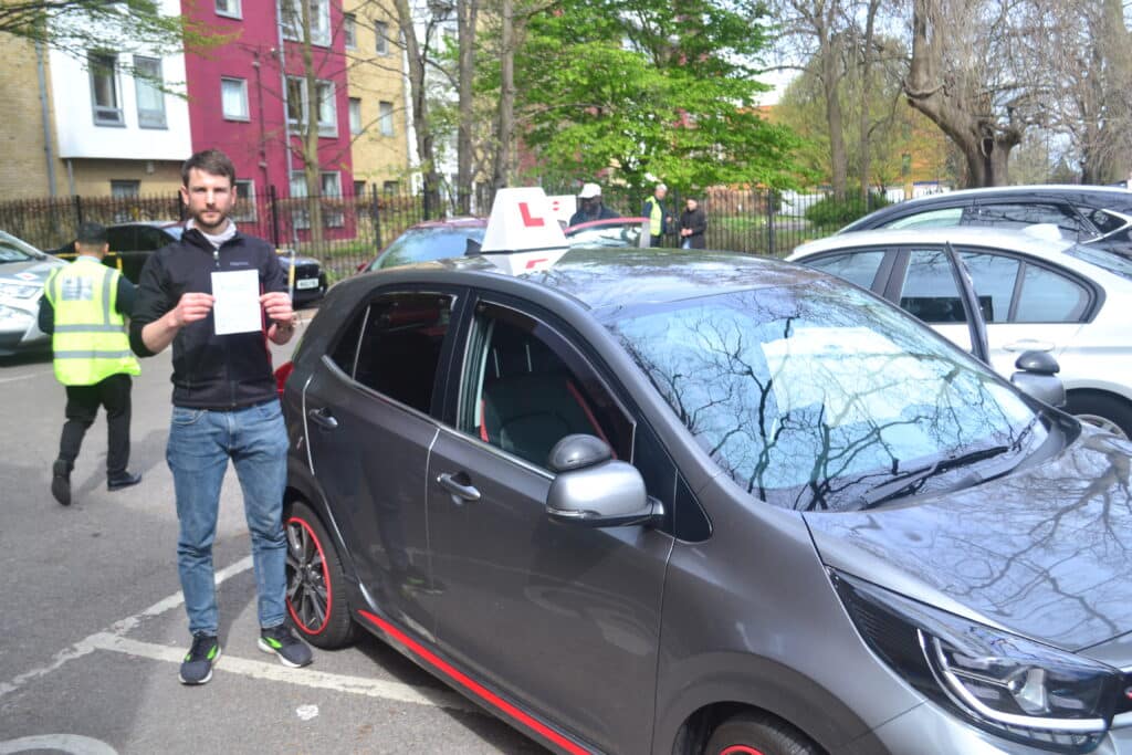 Driving Lessons North London. Jamie passed his practical driving test first time with Drive with Nik.