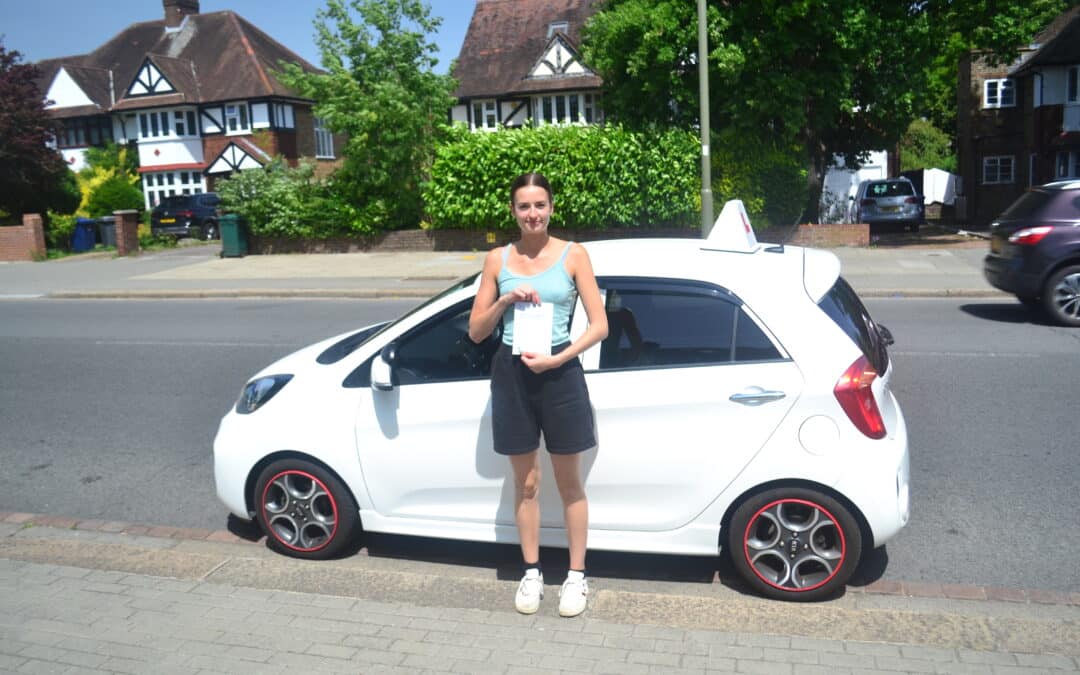 Automatic Driving Lessons Southgate. Olivia passed 1st time.