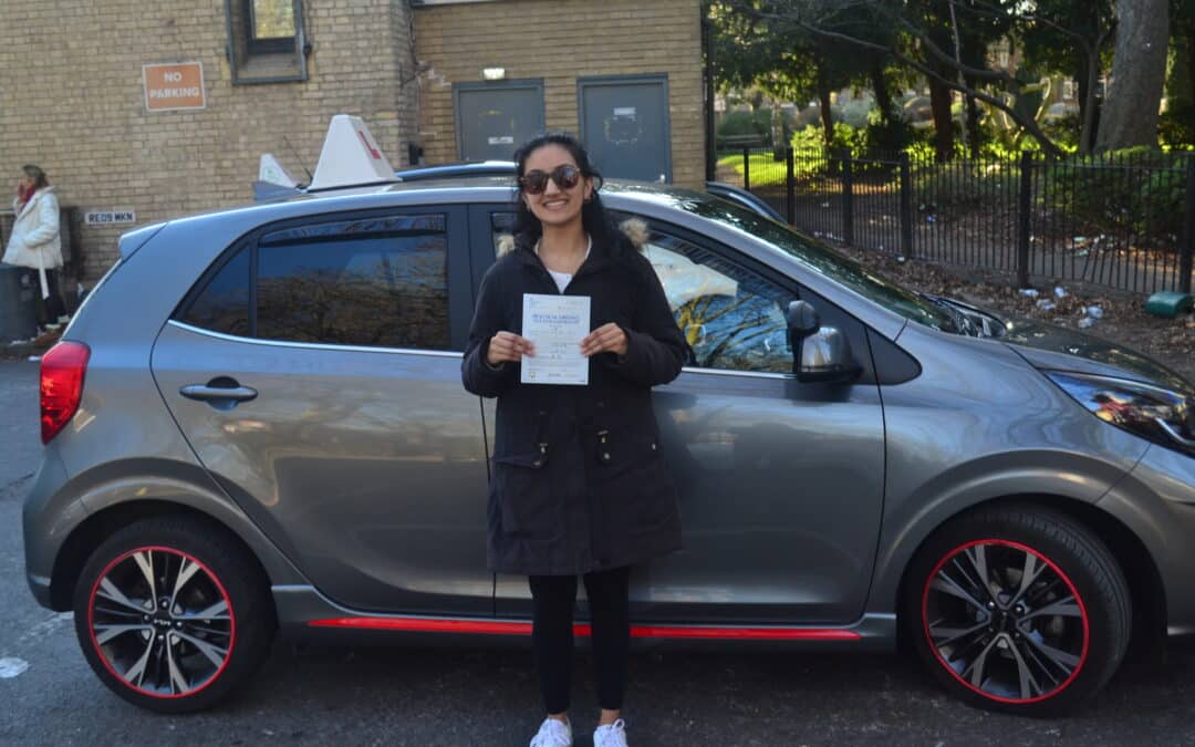 Driving Lessons Palmers Green. Anitha passed.