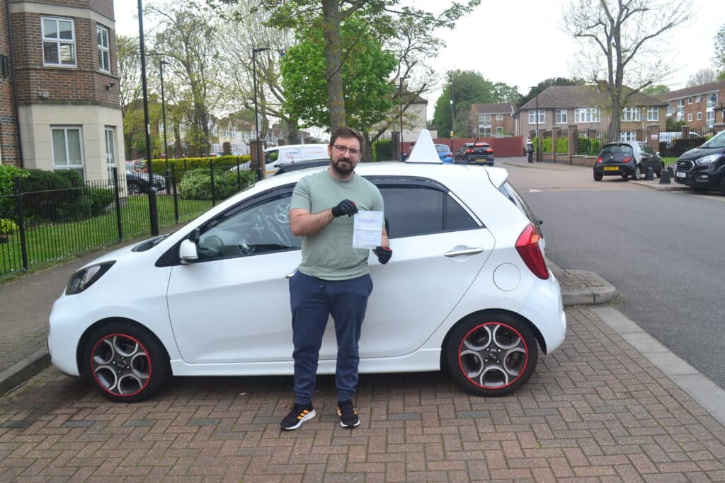 Driving Lessons Edmonton. Mario passed his practical driving test at the first attempt with Drive with Nik.