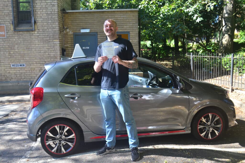 Driving Lessons Friern Barnet. Dan passed his practical driving test first time with Drive with Nik.