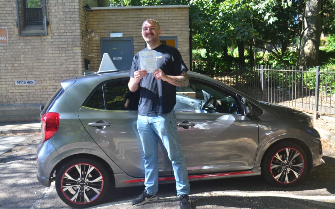 Driving Lessons Friern Barnet. Dan passed his practical driving test first time with Drive with Nik.