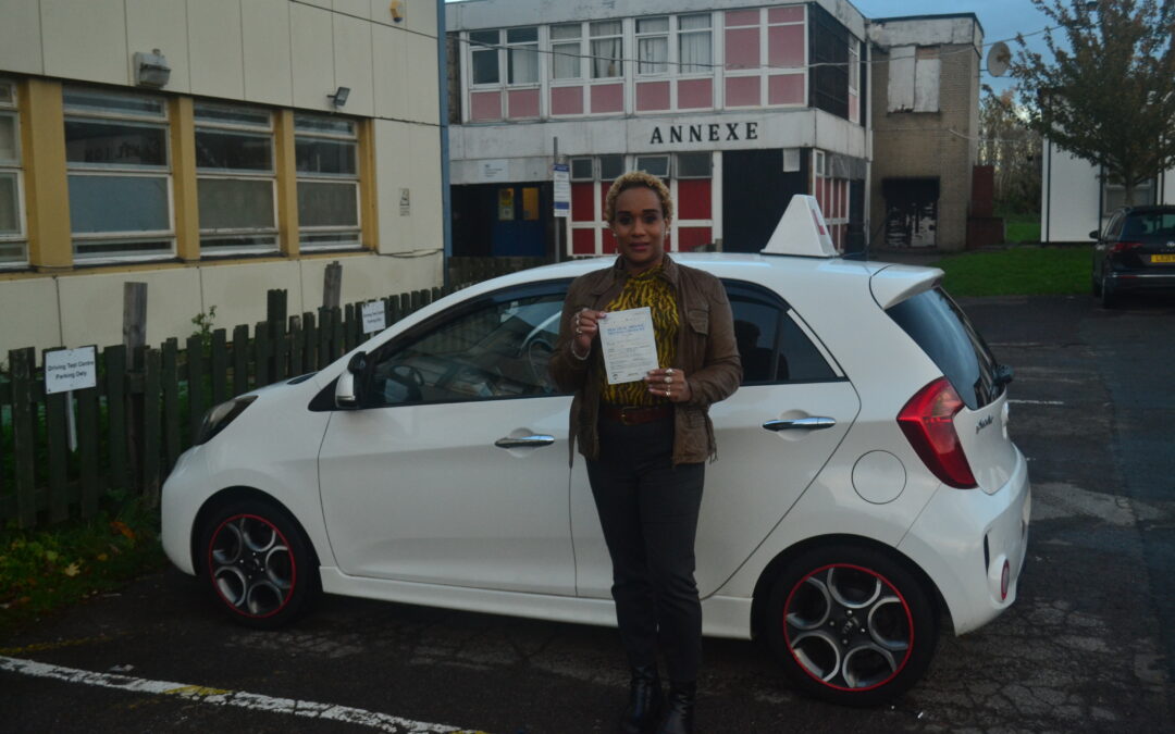 Driving Lessons new Southgate. Sienna passed her automatic driving test with Drive with Nik.