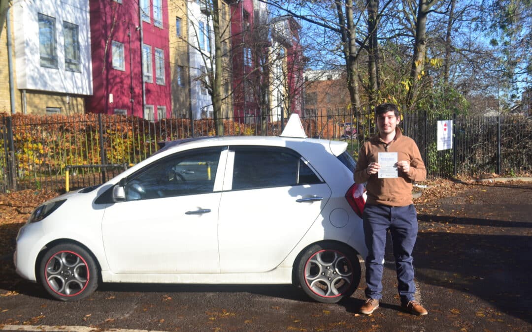 Driving Lessons Friern Barnet. Ben passed 1st time.