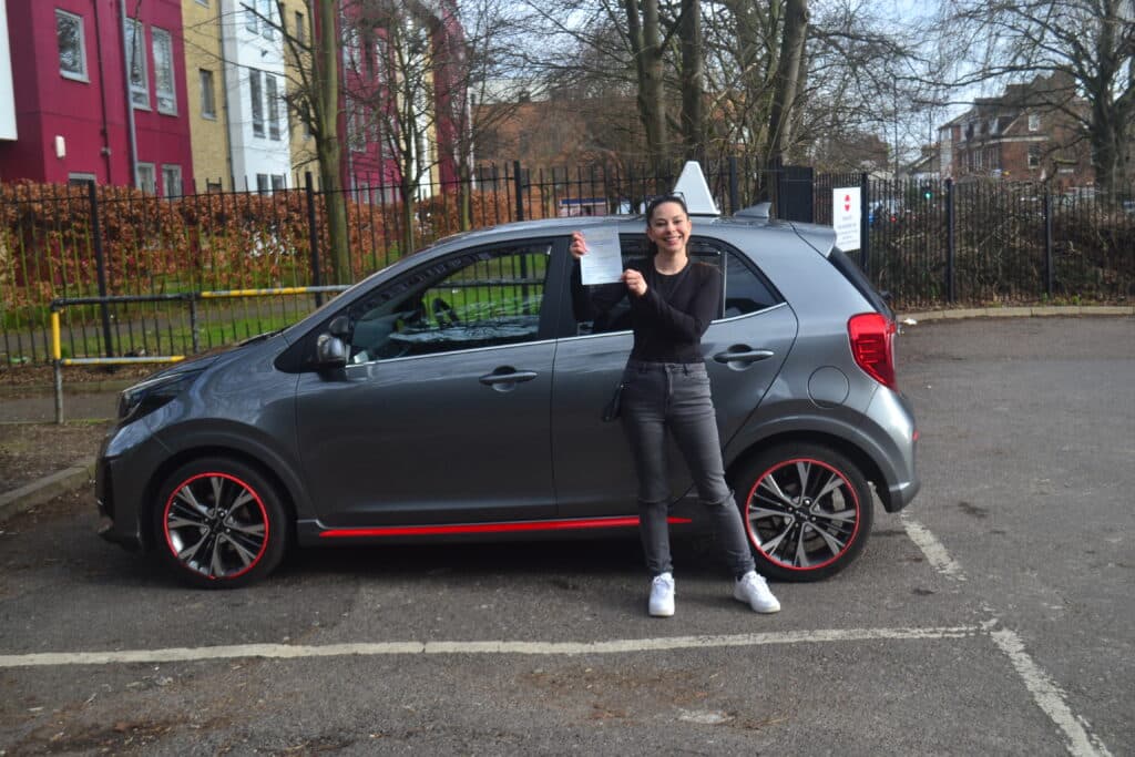 Driving Lessons North London. Iliana passed her driving test first time with Drive with Nik.