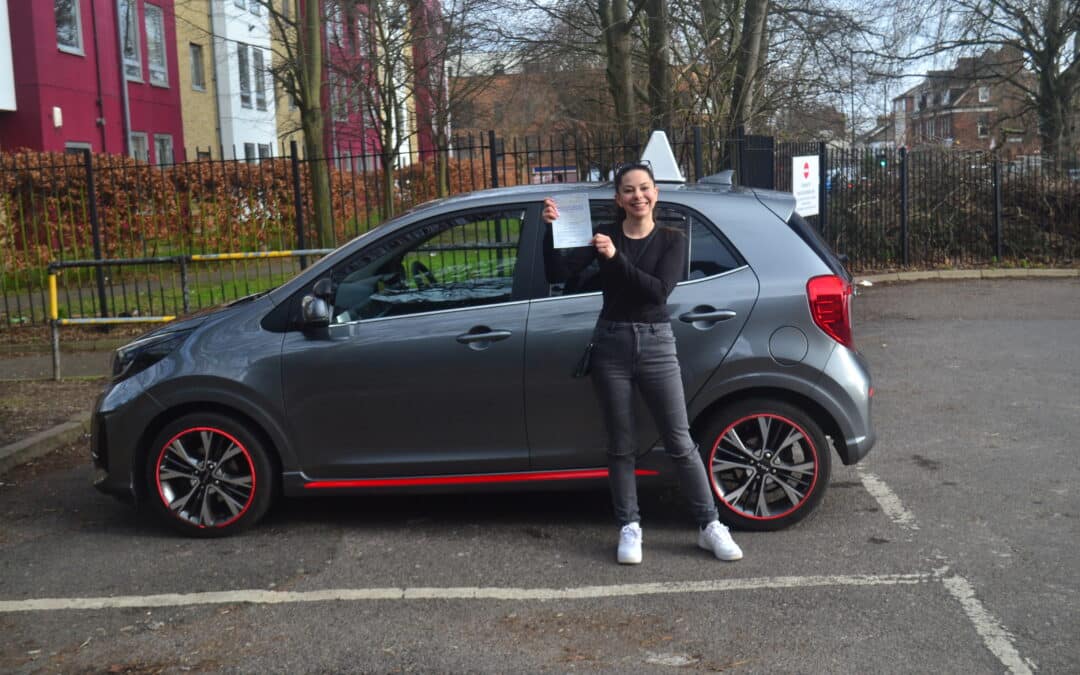 Driving Lessons North London. Iliana passed her driving test first time with Drive with Nik.