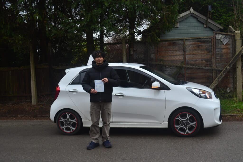 Automatic driving lessons north London. Rish passed his driving test with drive with Nik.