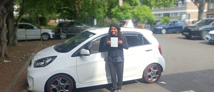 Driving Lessons North London. Reine passed her driving test with Drive with Nik.