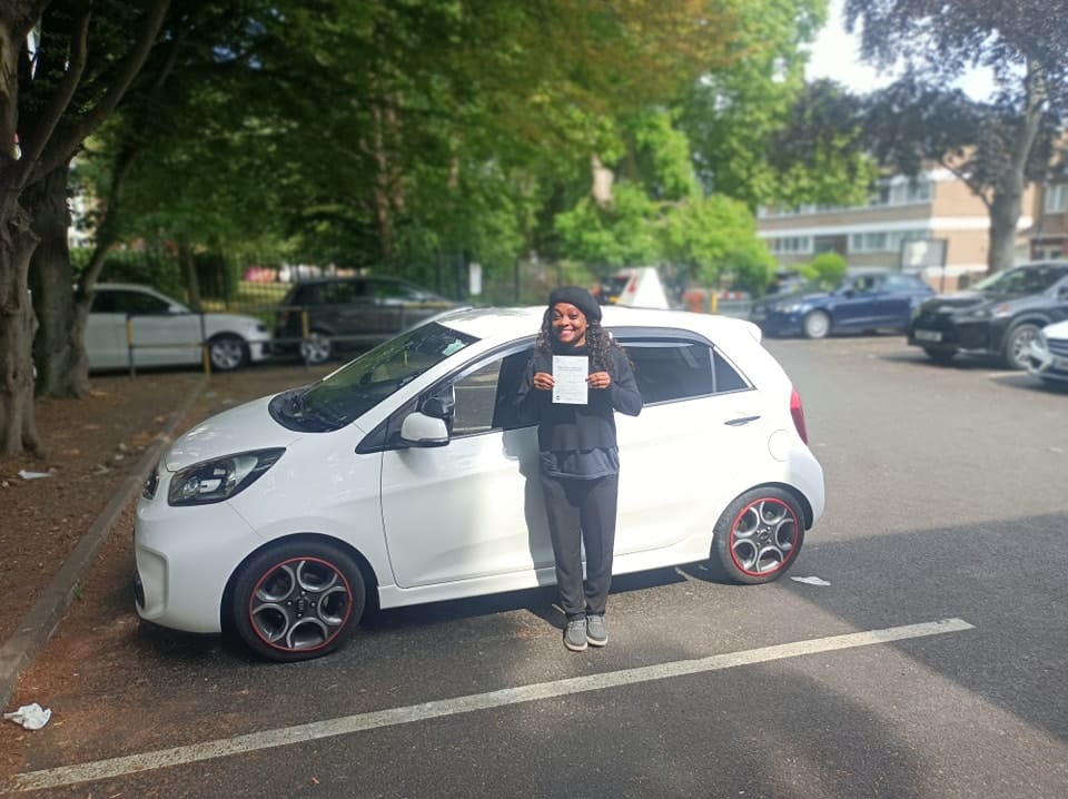 Driving Lessons North London. Reine passed her driving test with Drive with Nik.